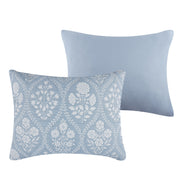 Refreshing Blue Quilt Set – Twin/XL Size Coverlet and Sham