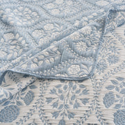 Sky Blue Twin Size Coverlet – Greenland Home 2-Piece Set