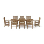 Anderson Teak Set-112A Bahama Wilshire Armchair 9-Pieces Extension Dining Set