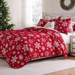 Greenland Home Fashions GL-2409AMST Snowflakes 2-Piece Twin/XL Coverlet Set, 68x88 Inch
