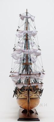 Old Modern Handicrafts T012A USS Constitution Large With Table Top Display Case