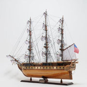 Old Modern Handicrafts T012A USS Constitution Large With Table Top Display Case