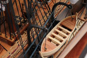 Old Modern Handicrafts T012A USS Constitution Large With Table Top Display Case