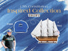 Old Modern Handicrafts Ultimate USS Constitution Combo: A Model Ship and Classic Hat