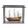 HMS Victory Ship Model with Front-Open Case – 29.5 in Handcrafted Wooden Decor