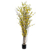 Vickerman T133001-07 6' Artificial Yellow Blossom Tree.