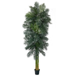 Nearly Natural T2395 10’ Triple Stalk Golden Cane Artificial Palm Tree