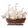 HMS Endeavour Open Hull Wooden Ship Model – 33-Inch Handcrafted Historic Replica By Old Modern Handicrafts