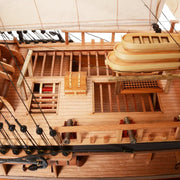HMS Endeavour Open Hull Wooden Ship Model – 33-Inch Handcrafted Historic Replica By Old Modern Handicrafts