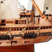 HMS Endeavour Open Hull Wooden Ship Model – 33-Inch Handcrafted Historic Replica By Old Modern Handicrafts