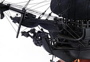 Old Modern Handicrafts Black Pearl Pirate Ship Large With Floor Display Case