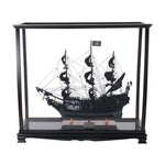 Pirate Ship Black Pearl Midsize – 31.5" Wood Model – Display Case for Home or Office By Old Modern Handicrafts