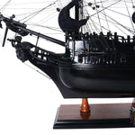 Black Pearl Pirate Ship Midsize – Wooden Model with Display Case – 31.5