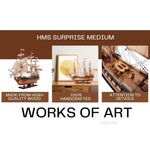 HMS Surprise Wooden Ship Replica – 26.75in – Historic Maritime Decor