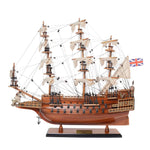 HMS Sovereign of the Seas Model Ship – 19.3in – Handcrafted Wooden Replica By Old Modern Handicrafts