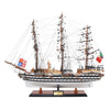 Amerigo Vespucci Model Ship – 24in – Handcrafted Painted Wooden Replica