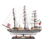 Amerigo Vespucci Model Ship – 24in – Handcrafted Painted Wooden Replica By Old Modern Handicrafts