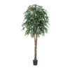 Vickerman TDX1460-07 6' Artificial Green Smilax Deluxe Black Plastic Pot