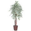 Vickerman TEX1660 6' Artificial Silver Maple Executive Rattan Basket.