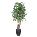 Vickerman TEX1860 6' Artificial Japanese Maple Executive Rattan Basket.