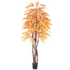 Vickerman TEX2260-07 6' Artificial Golden Aspen Executive Black Plastic Pot