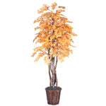 Vickerman TEX2260 6' Artificial Golden Aspen Executive Rattan Basket.