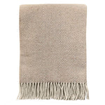 Wool Blend Throw – Two Tone Piped Accent 67" by Auskin