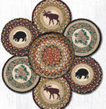 Wilderness Lodge Trivets in Braided Basket – Earth Rugs Decor