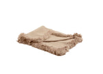 Alpaca Woven Throw 51"x 67" – Luxury Indoor Throw with Alpaca Fur Trim by Auskin