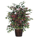 Vickerman TXX0340 4' Artificial Capensia Extra Full Bush Rattan Basket