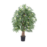 Vickerman TXX1840-06 4' Artificial Japanese Maple Extra Full Bush Black Plastic Pot.