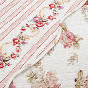 Reversible Floral Throw Blanket – Shabby Chic Accent