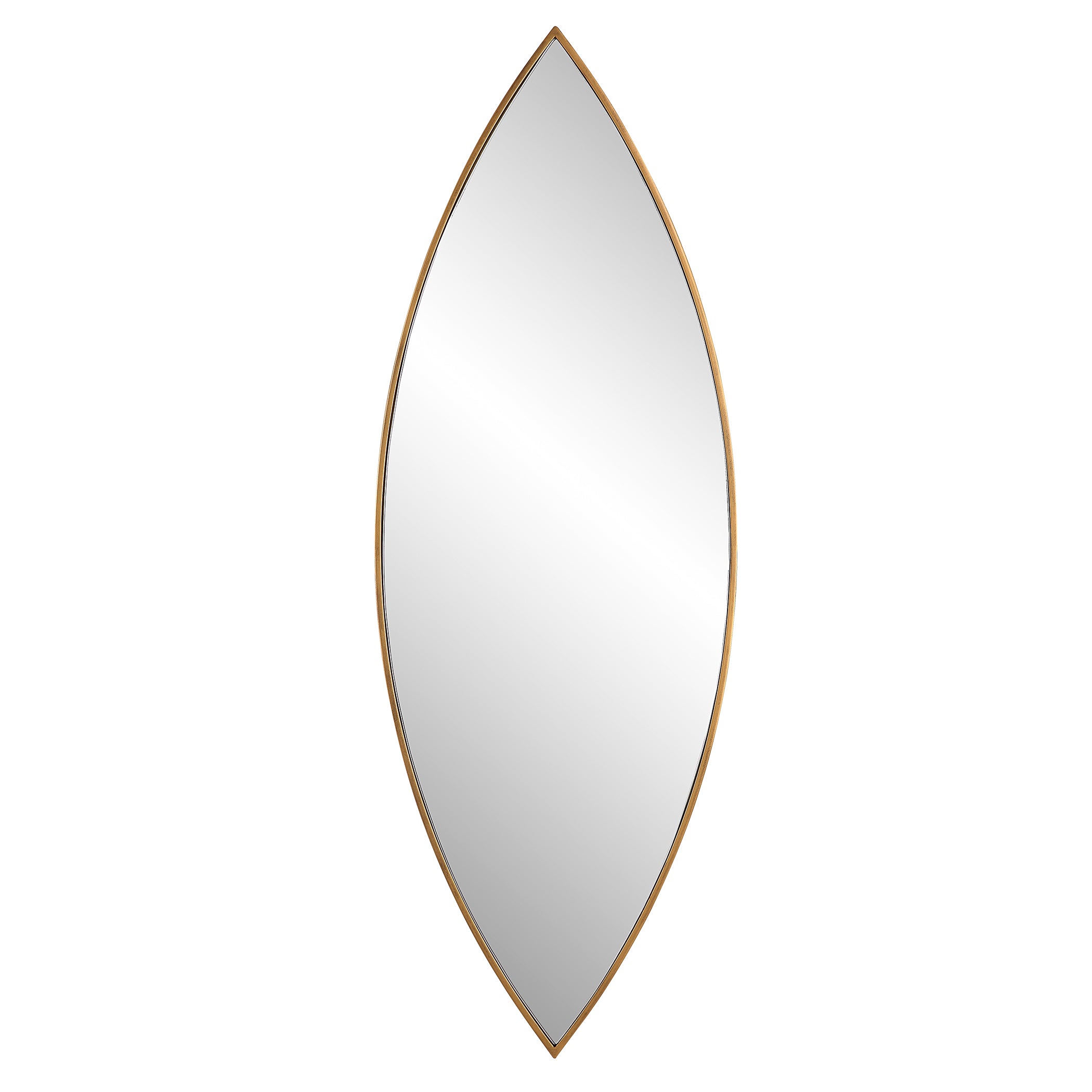 Round Accent Wall Mirror with Scalloped Design and Beveled Edges, Silver