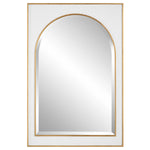 Uttermost 9916 Crisanta Gloss White Arch Mirror