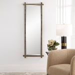 Uttermost 9917 Abanu Ribbed Gold Dressing Mirror