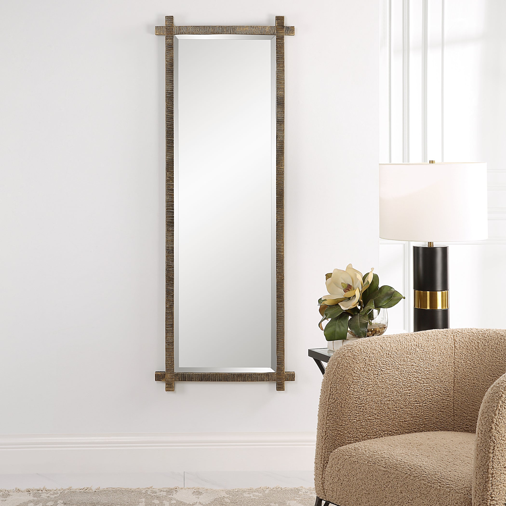 Uttermost Mirrors 09268 Misa Gold Square Mirrors Set of 2