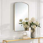 Floating Edge Brass Mirror – Sleek Stainless Frame by Uttermost