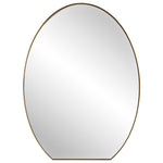 Uttermost 9924 Cabell Brass Oval Mirror