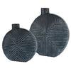 Uttermost 17114 Viewpoint Aged Black Vases, Set of 2