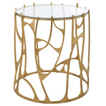 Uttermost 22894 Ritual Round Gold Side Table