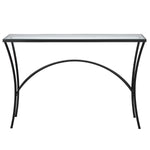 Uttermost 22910 Alayna Black Metal & Glass Console Table