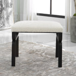 Uttermost 23749 Diverge White Shearling Small Bench