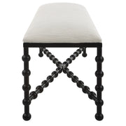 Uttermost 23756 Iron Drops Cushioned Bench