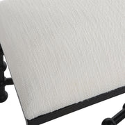 Uttermost 23756 Iron Drops Cushioned Bench
