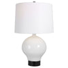Uttermost 30182-1 Collar Gloss White Table Lamp