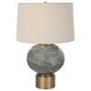 Uttermost 30200-1 Lunia Gray Glass Table Lamp