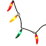 Vickerman V11CP35 35 Red-Green-Yellow Mini Light Chili Pepper Set On Green Wire