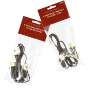Vickerman V20B700 6' Switched Pinch Clip C7 Socket Xtw 20 Guage Brown Wire 2 Pack