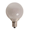 Vickerman V21G401 G40 Frosted White Incandescent Bulb E12 Base 120Volt 5Watt