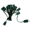 Vickerman V471820 25' C7 Socket String With 25 C7 Sockets On Spt1 18 Gauge Green Wire